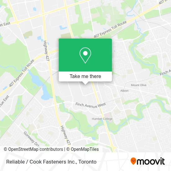 Reliable / Cook Fasteners Inc. map