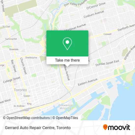 Gerrard Auto Repair Centre map