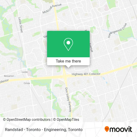 Randstad - Toronto - Engineering map