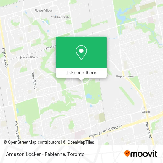 Amazon Locker - Fabienne map