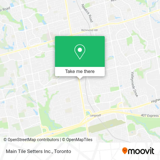 Main Tile Setters Inc. map