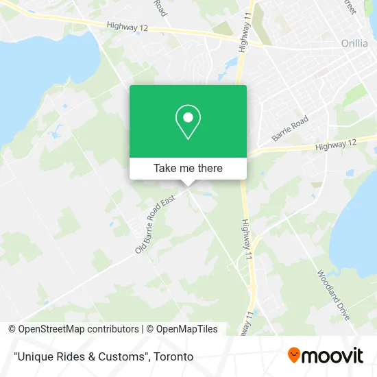"Unique Rides & Customs" map