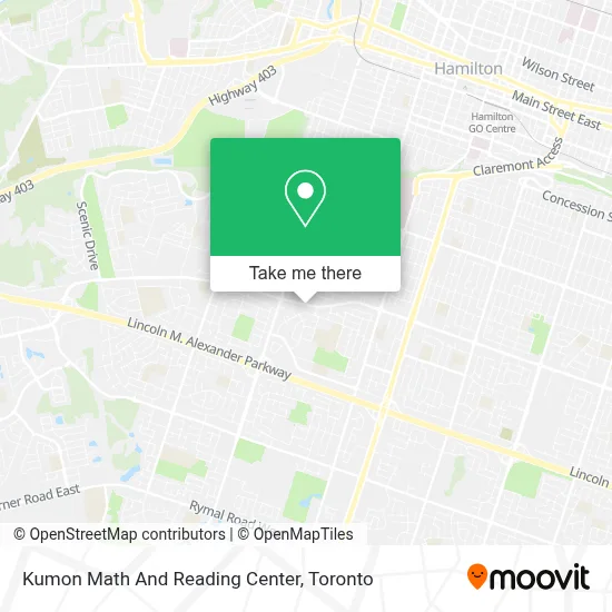 Kumon Math And Reading Center map