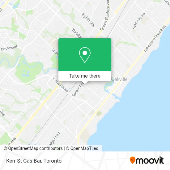 Kerr St Gas Bar map