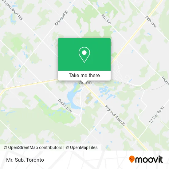 Mr. Sub map