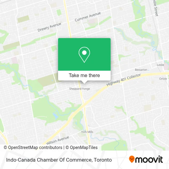 Indo-Canada Chamber Of Commerce map