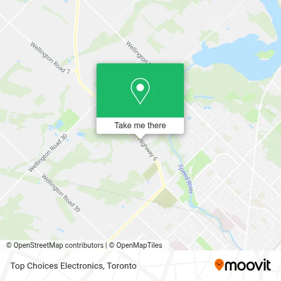 Top Choices Electronics map