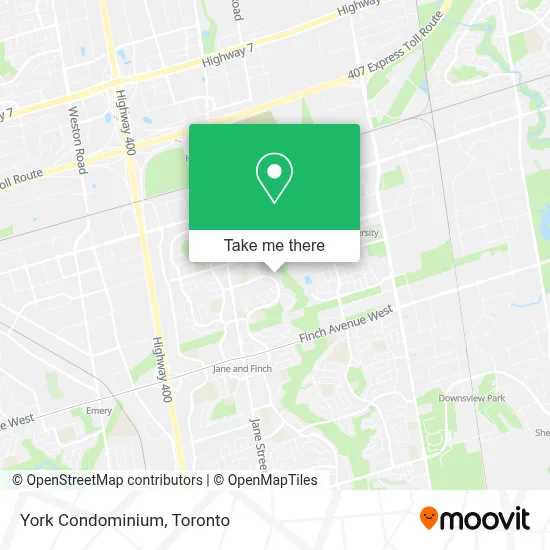 York Condominium map