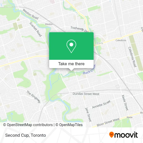 Second Cup map