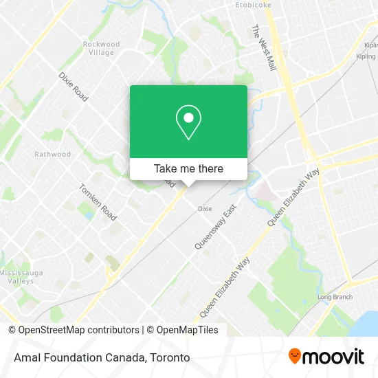 Amal Foundation Canada map