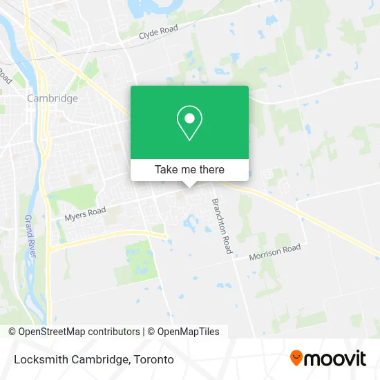 Locksmith Cambridge map
