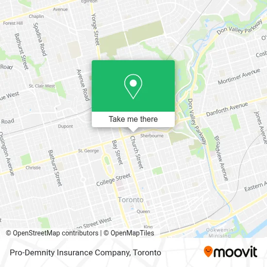 Pro-Demnity Insurance Company map