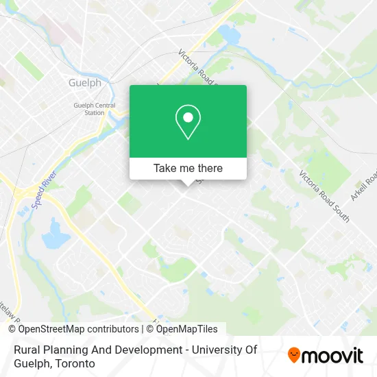 Rural Planning And Development - University Of Guelph map