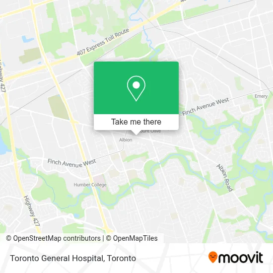Toronto General Hospital map