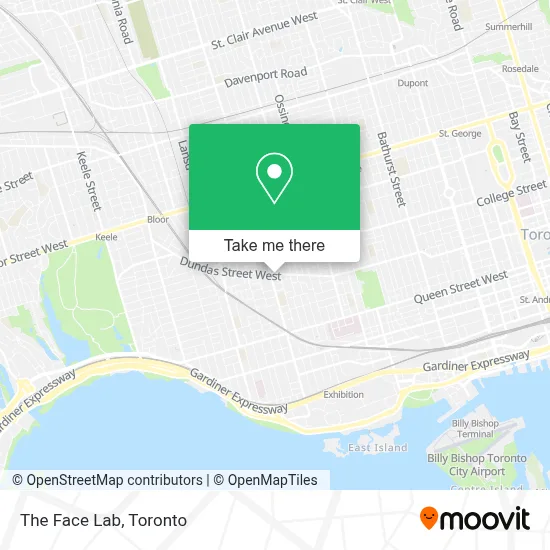 The Face Lab map