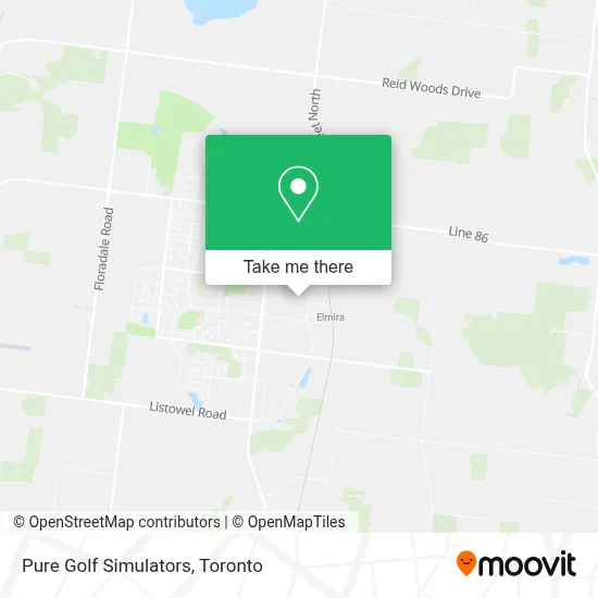 Pure Golf Simulators map