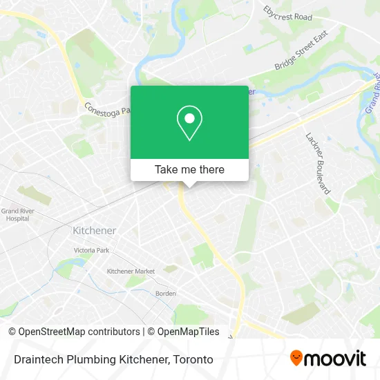 Draintech Plumbing Kitchener map