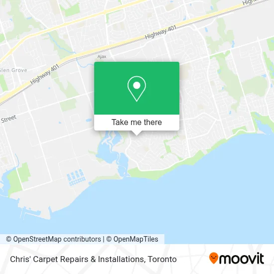 Chris' Carpet Repairs & Installations map