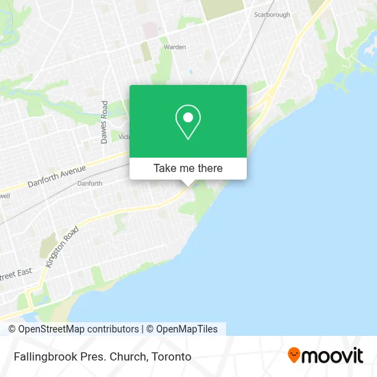 Fallingbrook Pres. Church map