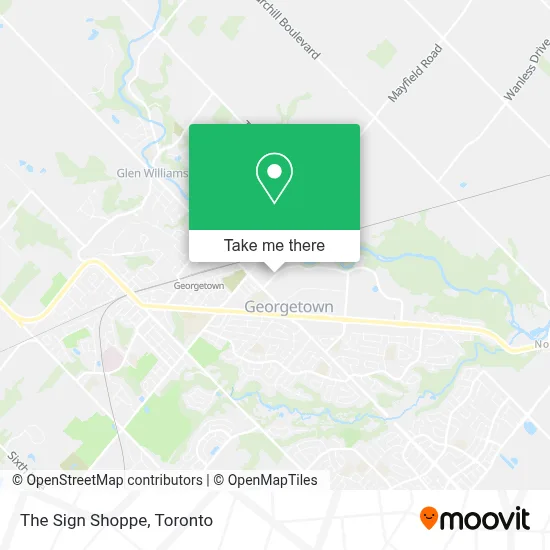 The Sign Shoppe map