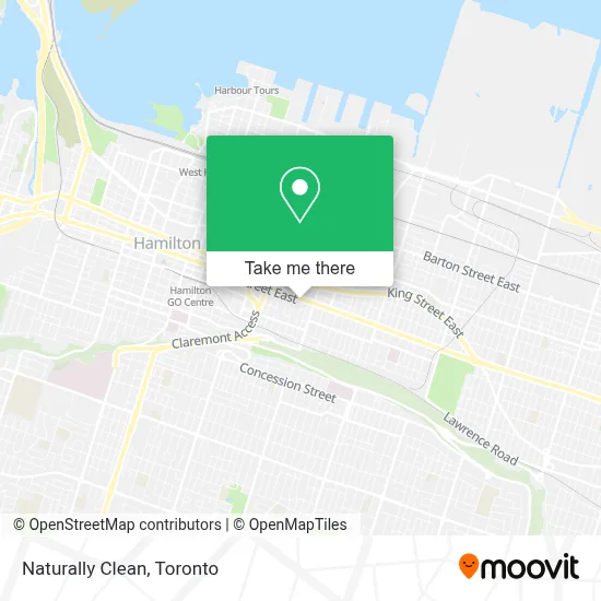 Naturally Clean map