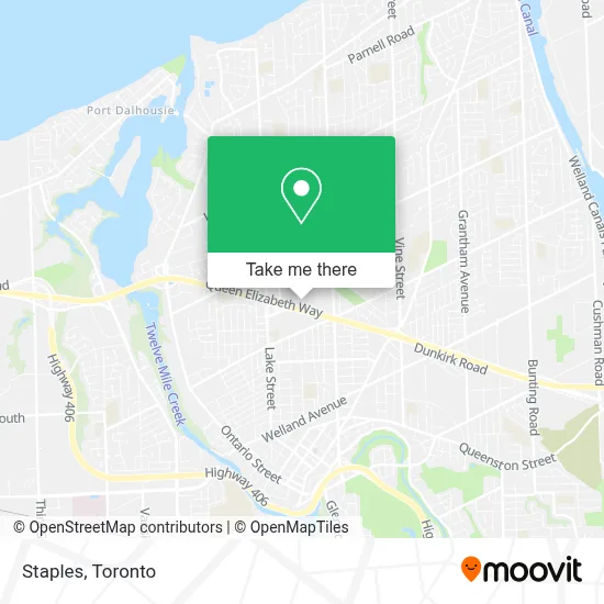 Staples map