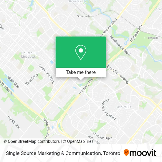 Single Source Marketing & Communication map