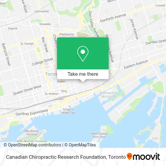Canadian Chiropractic Research Foundation map