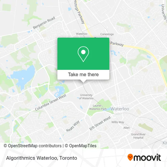 Algorithmics Waterloo map