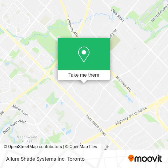 Allure Shade Systems Inc map