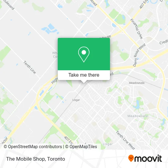 The Mobile Shop map