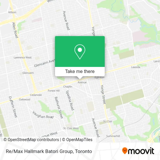 Re/Max Hallmark Batori Group map