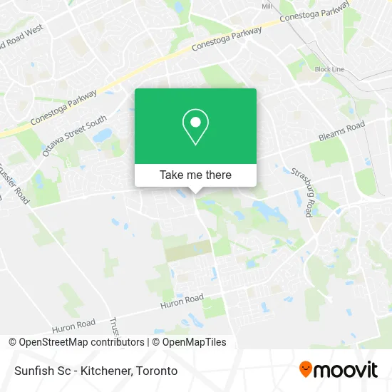 Sunfish Sc - Kitchener map