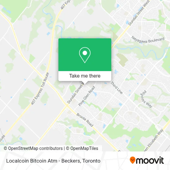Localcoin Bitcoin Atm - Beckers map