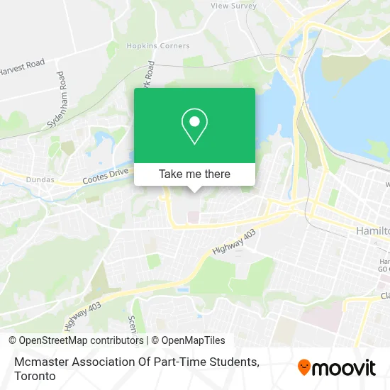 Mcmaster Association Of Part-Time Students map