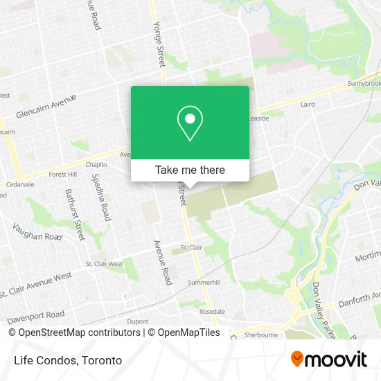Life Condos map