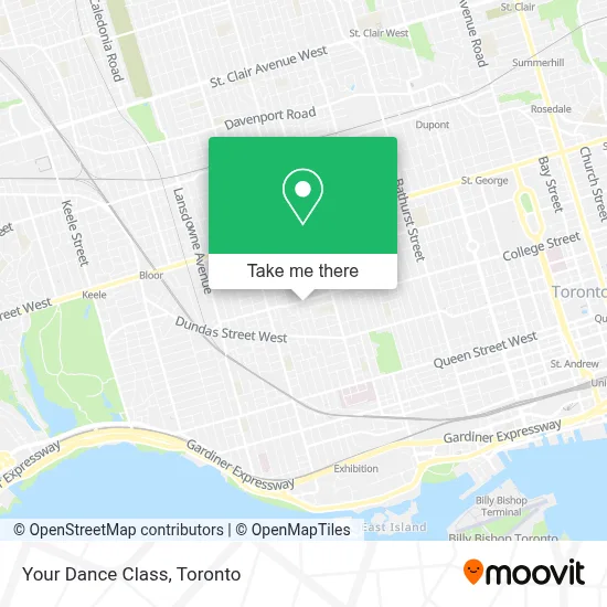Your Dance Class map