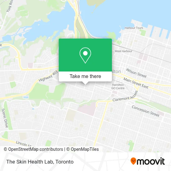 The Skin Health Lab map