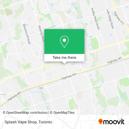 Splash Vape Shop map
