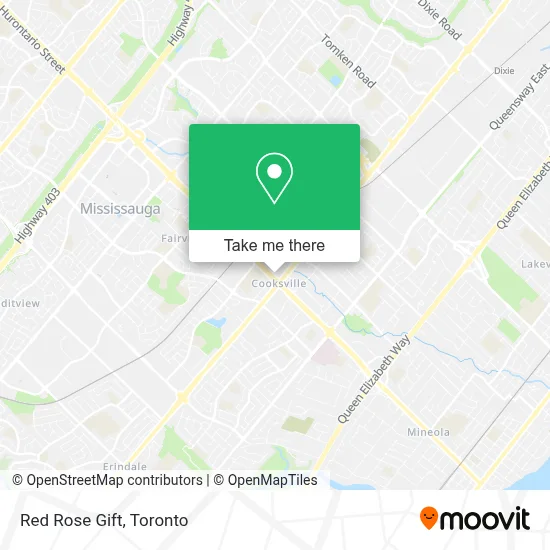 Red Rose Gift map
