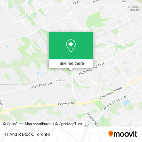 H And R Block map