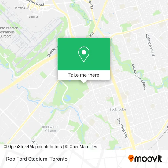 Rob Ford Stadium map