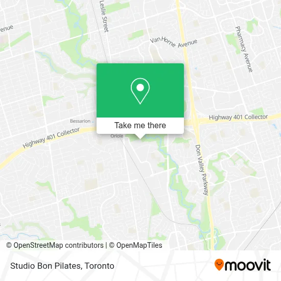 Studio Bon Pilates map
