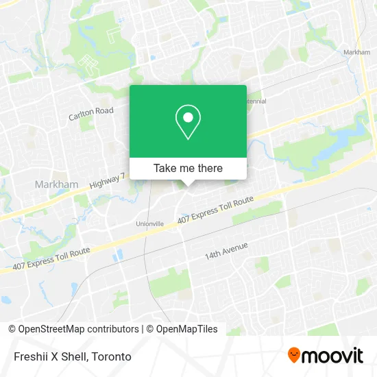 Freshii X Shell map