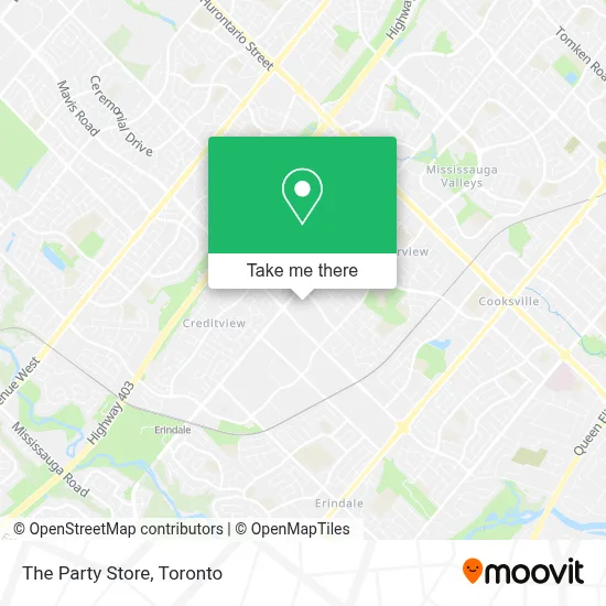 The Party Store map
