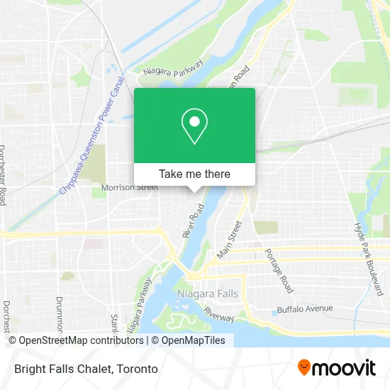Bright Falls Chalet map