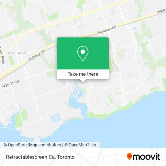 Retractablescreen.Ca map