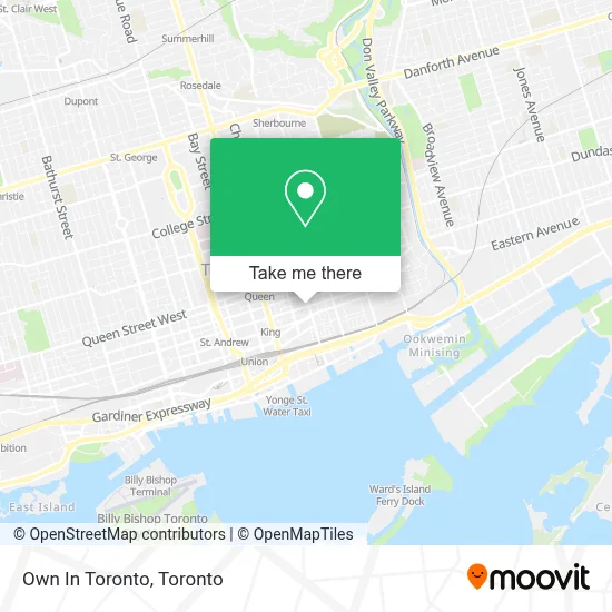 Own In Toronto map