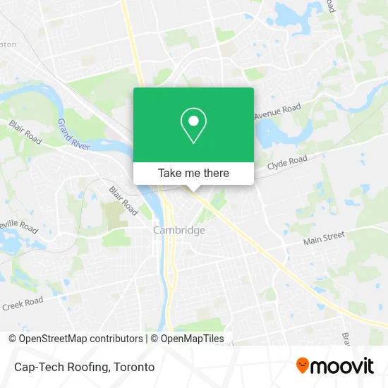 Cap-Tech Roofing map