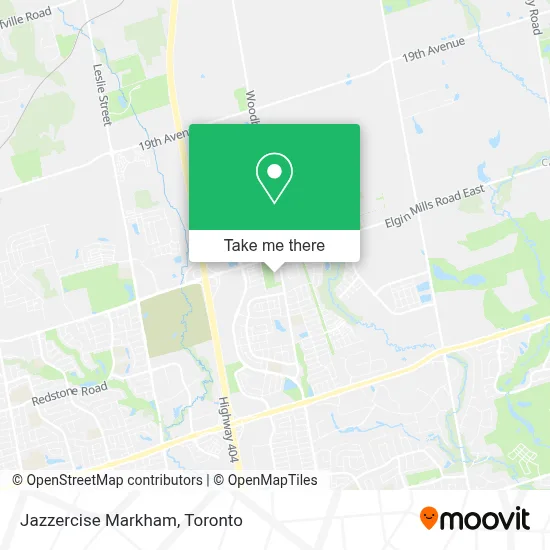 Jazzercise Markham map
